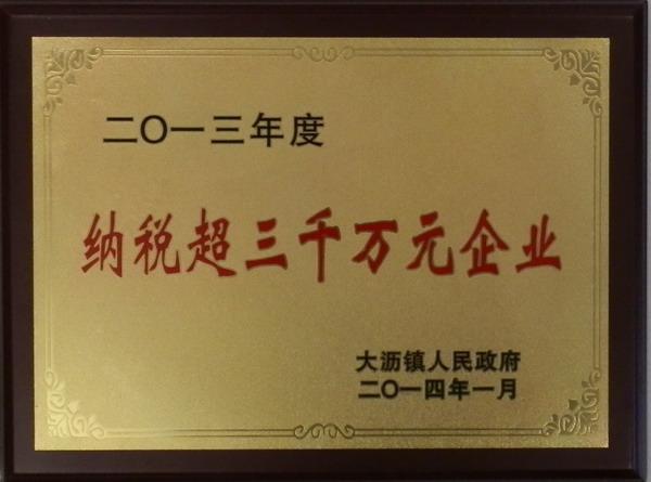 華昌鋁業納稅超3000萬元受到政府表彰