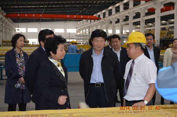 省委常委、無錫市委書記黃莉新、徐州市委書記曹新平一行蒞臨我公司考察