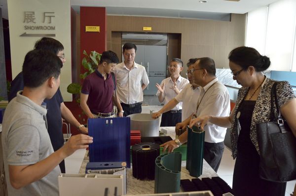 國家鋁型材質檢中心現場審查論證會專家組一行蒞臨我司考察
