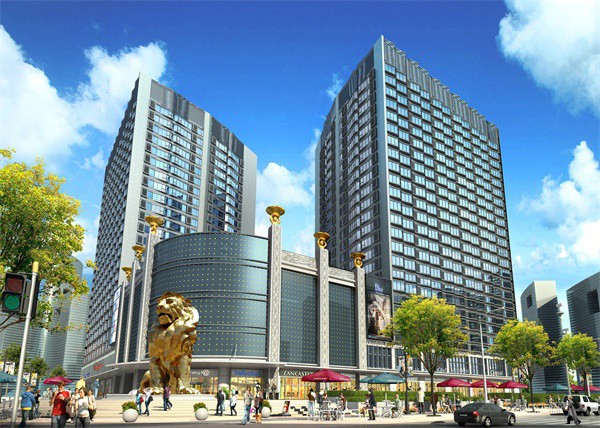 大連綠地中心公寓沿街商業效果圖