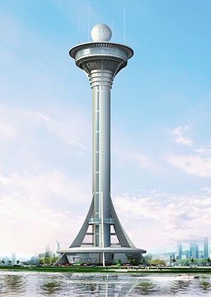 山西長(zhǎng)治121米多普勒氣象雷達(dá)觀光塔