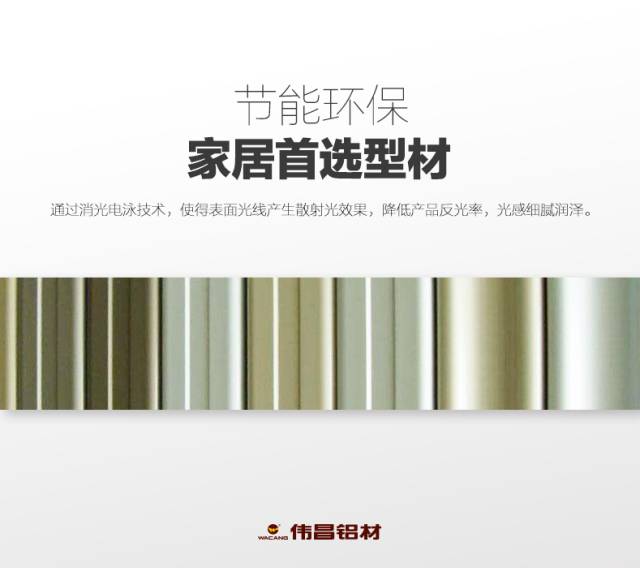 【偉昌產品】偉昌消光電泳型材——詮釋典雅、沉穩氣質！