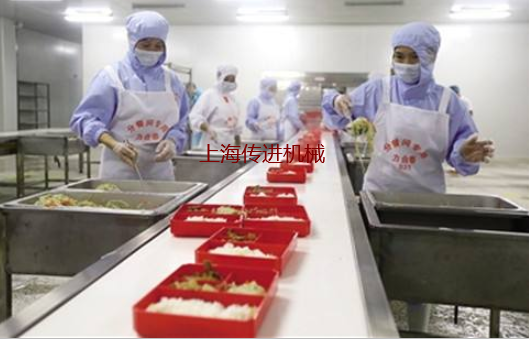 中央廚房配餐流水線，盒飯配餐輸送機(jī)